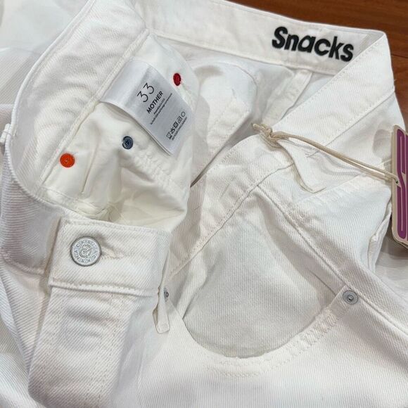 NWT MOTHER Women's Snacks! Double Dip Nerdy Chew Jeans size 33 - Picture 9 of 12